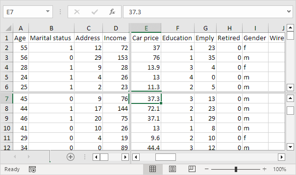 Split Worksheet in Excel (In Easy Steps)