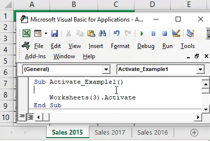 VBA Activate Sheet | VBA Examples to Activate Excel Sheet