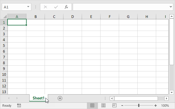 Worksheets in Excel (In Easy Steps)
