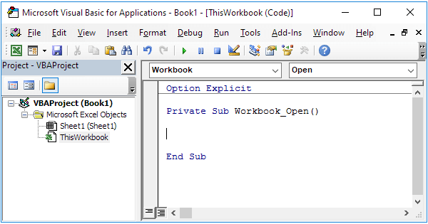 Events in Excel VBA (In Easy Steps)