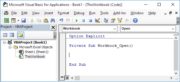 Events in Excel VBA (In Easy Steps)