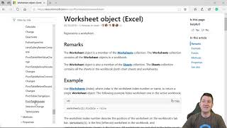 06 - Excel VBA Fundamentals - Excels Worksheets Object and Properties