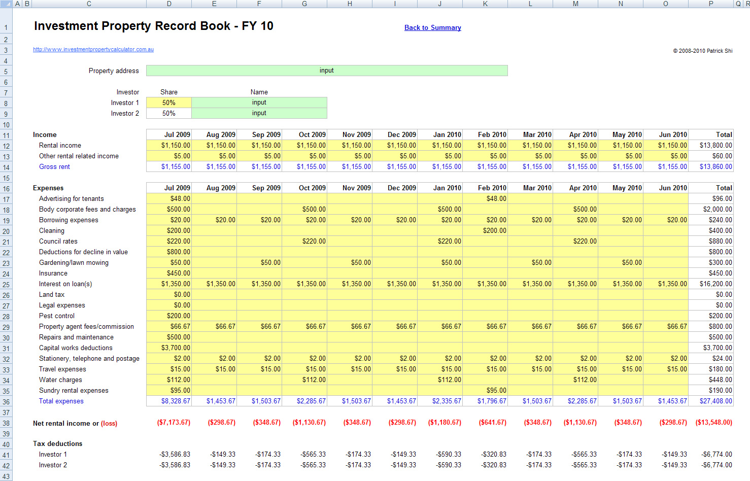 Free Rental Property Management Spreadsheet in Excel