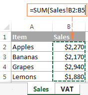 Excel reference to another sheet or workbook (external reference)