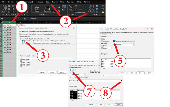 How to Parse Data in Excel (Split Column into Multiple ... - Worksheets ...