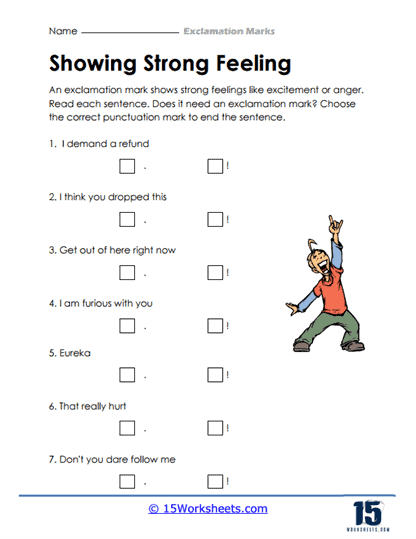 Exclamations Worksheets - 15 Worksheets Library