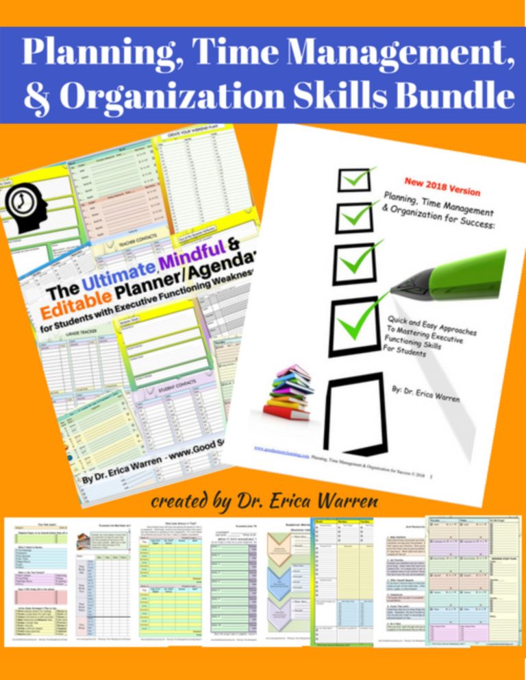 6 FREE Executive Functioning Activity Worksheets - Your Therapy Source