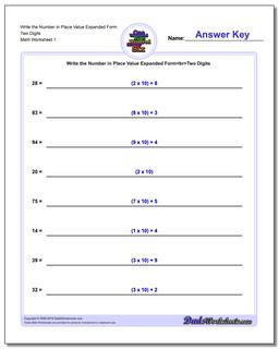 expanded form to standard form worksheet