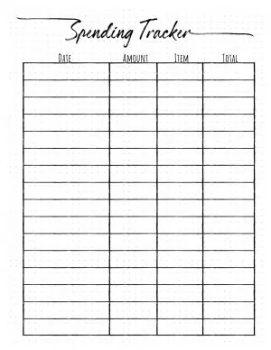 FREE Expense Tracker Printable | Customize Online