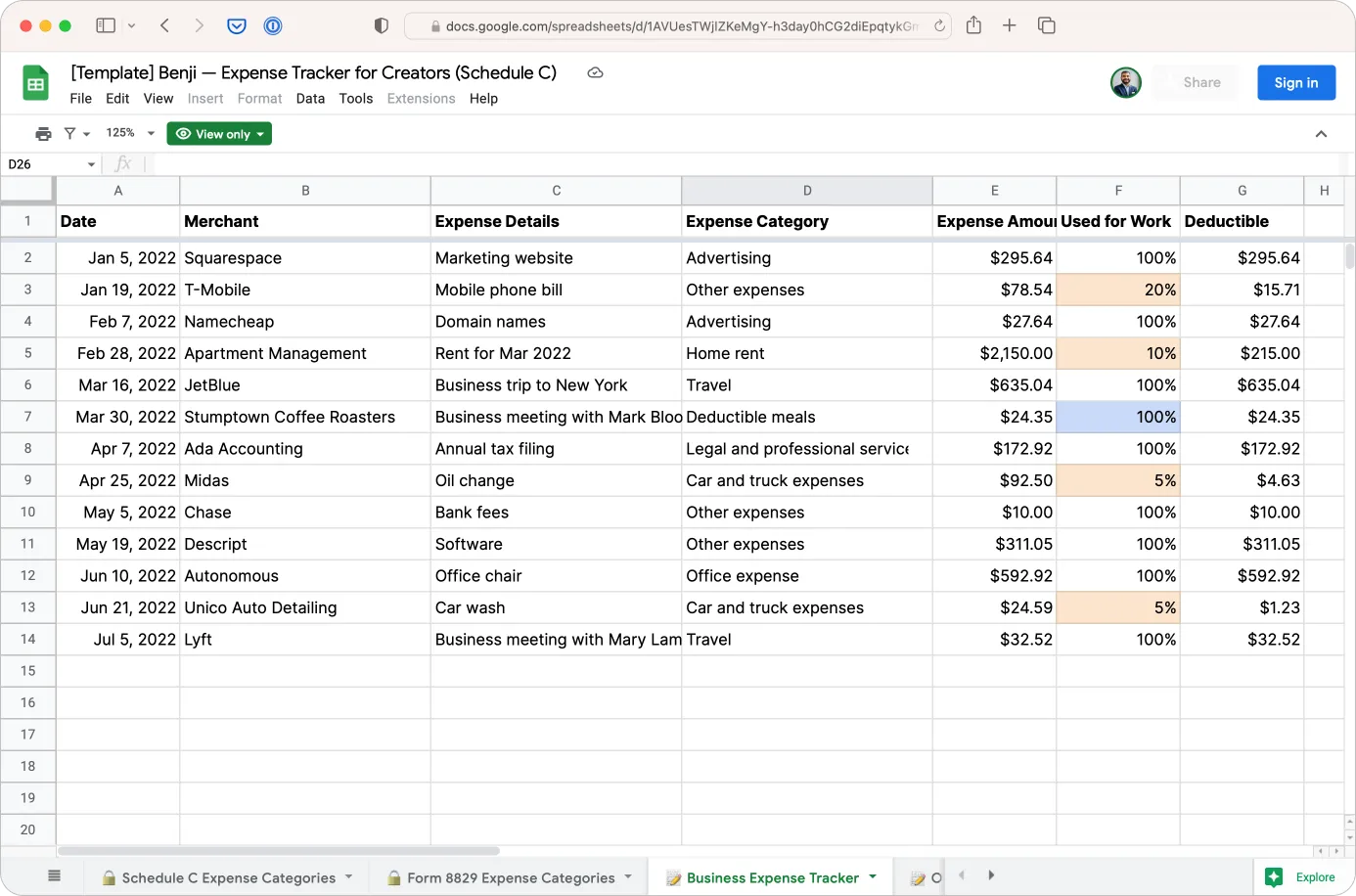 Free Business Expense Tracking Spreadsheet (2024)