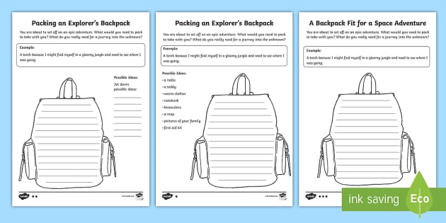 Packing an Explorers Backpack- Childrens Activity Backpack