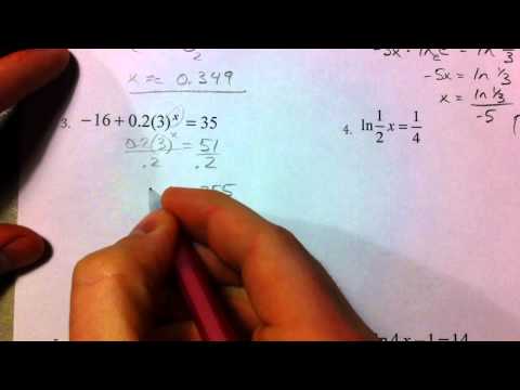 Solving Exponential and Logarithmic Equations (Part 1) - YouTube