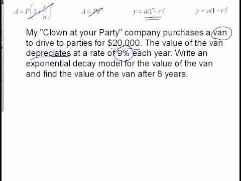 exponential growth and decay word problems worksheet answers