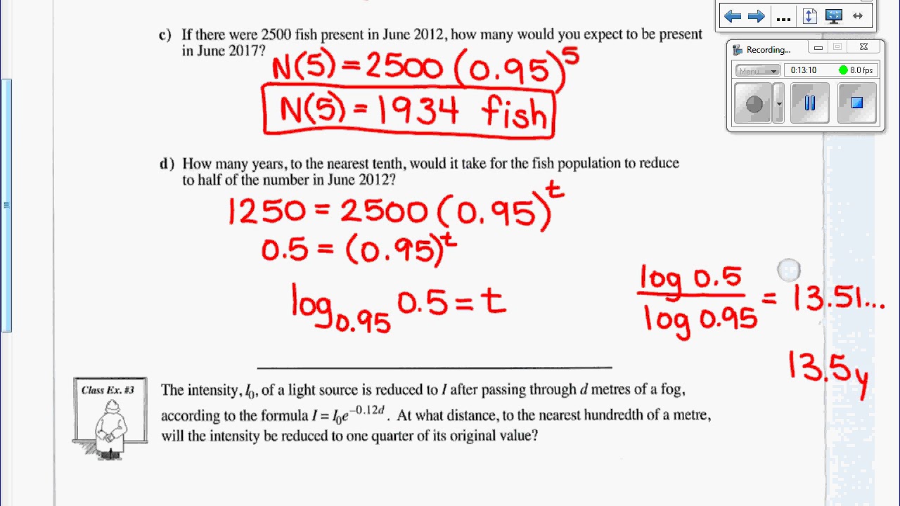 Lesson 4.3 Exponential Growth and Decay