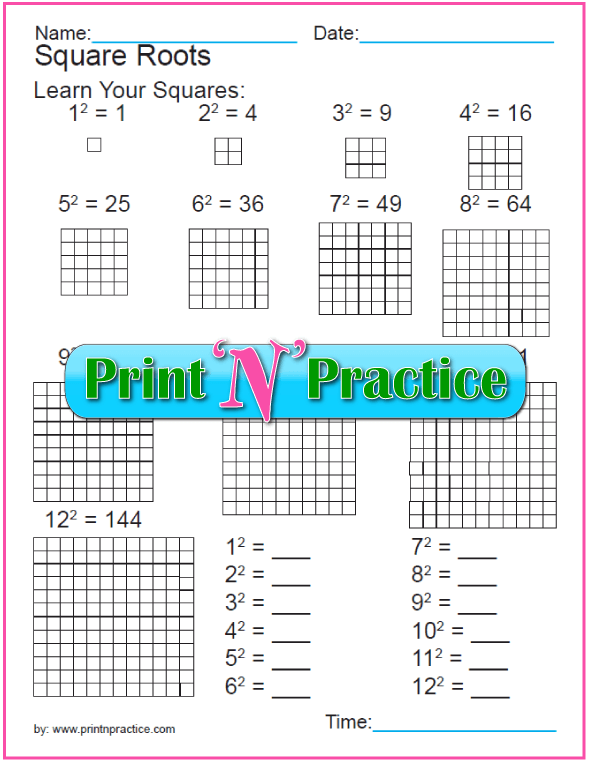 18 Exponent Worksheets For Practice ⭐ Definition, Squares, Cubes ...