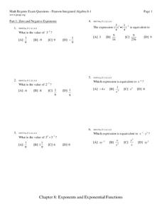 Exponent Rules - Math Worksheets