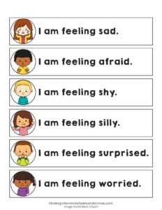 expressing feelings worksheet