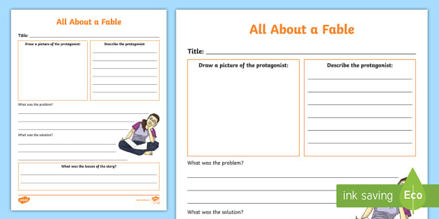 All About a Fable Analysis Activity (teacher made) - Twinkl