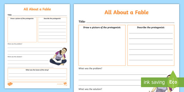 All About a Fable Analysis Activity (teacher made) - Twinkl