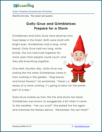 fables worksheet