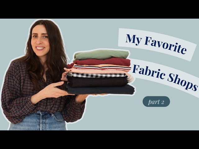 Where to Shop Online for Fabric (part 2) - YouTube