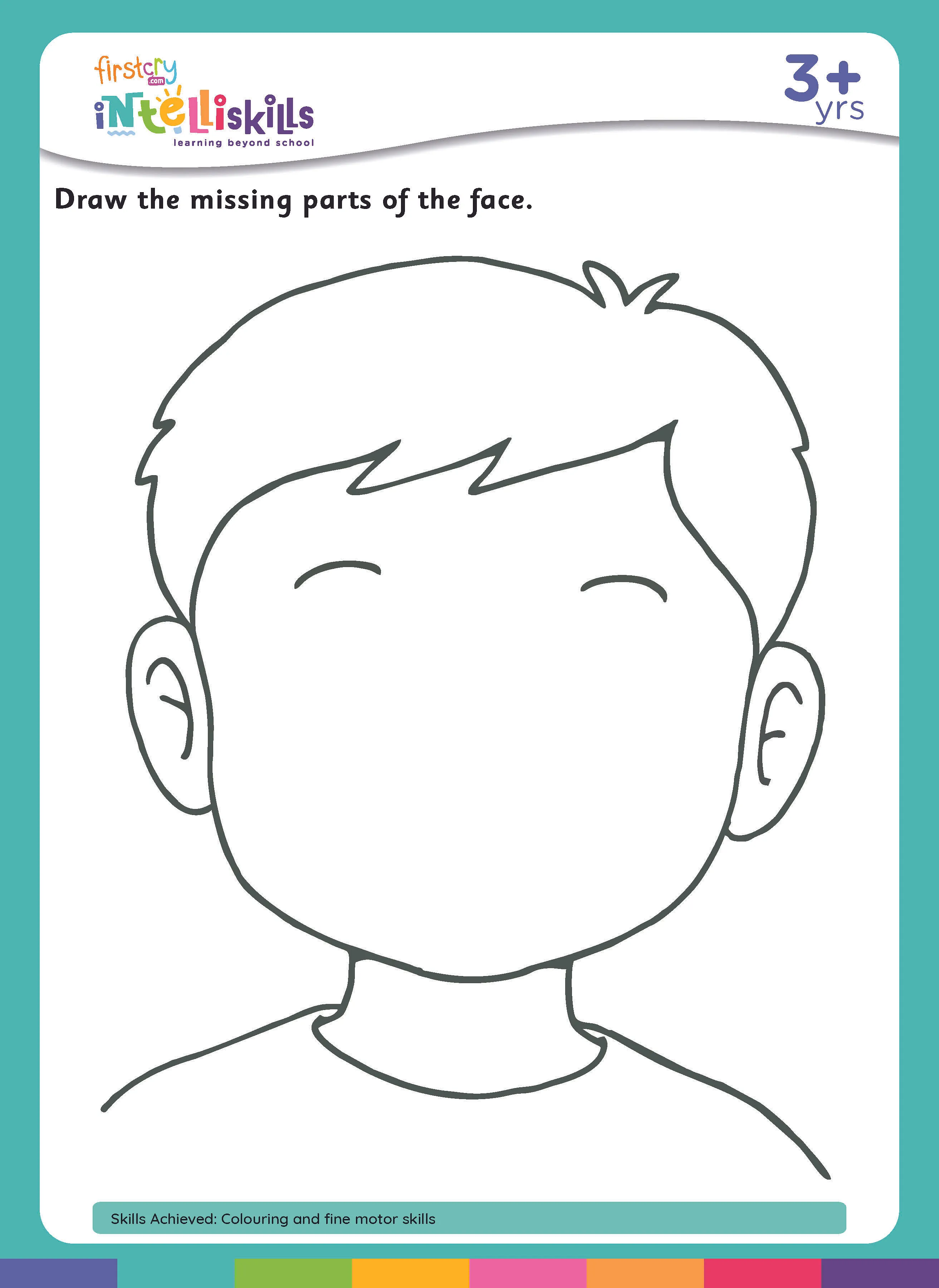 Draw The Missing Parts Of The Face Free Printables Worksheet At 