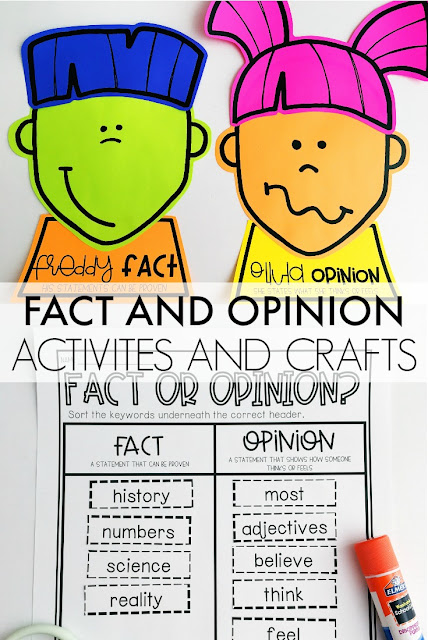 fact and opinion worksheet for grade 1