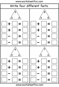 fact family sheet