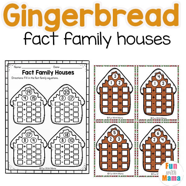 fact family worksheet printable