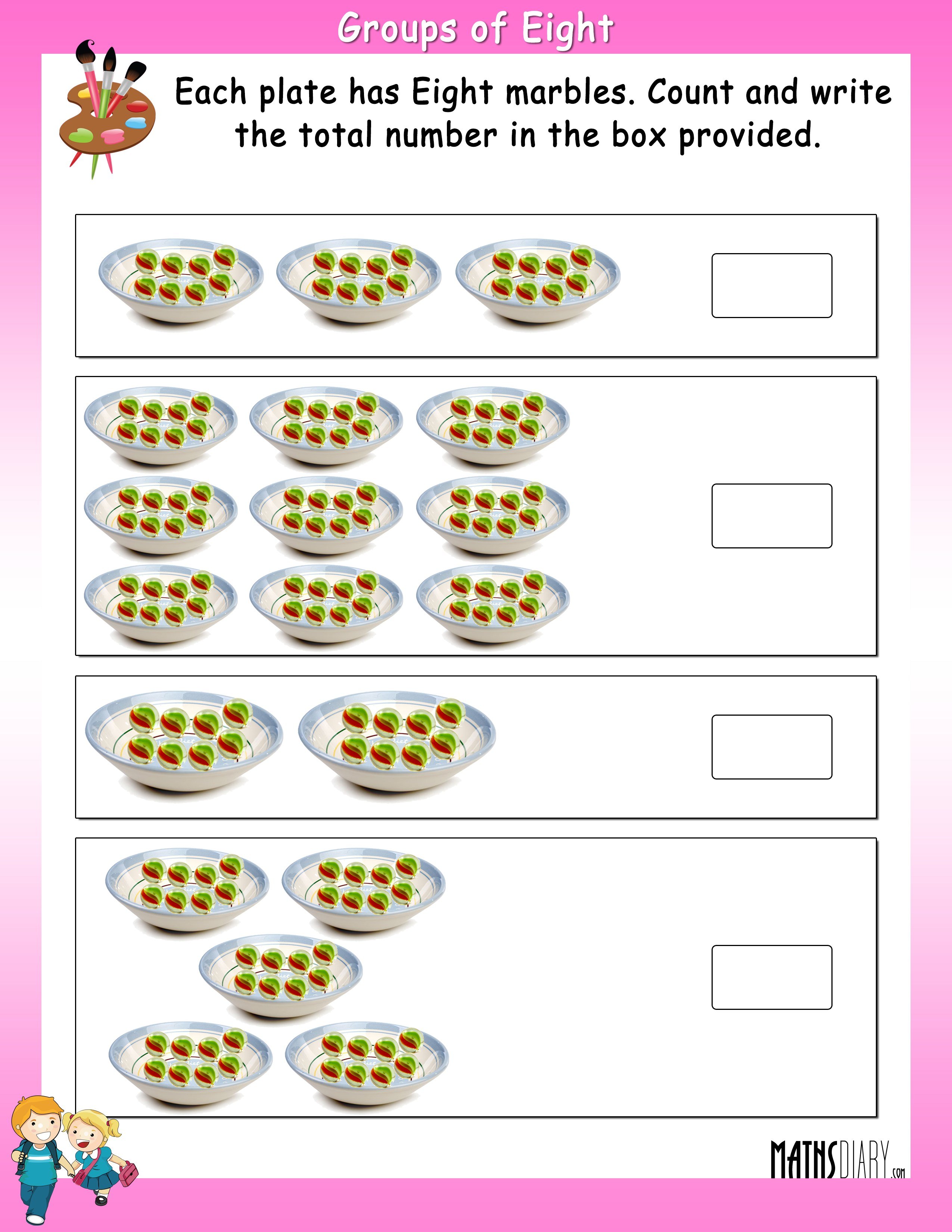 Multiplication fact - Math Worksheets - MathsDiary.com