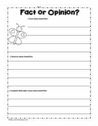 Fact Or Opinion Worksheets