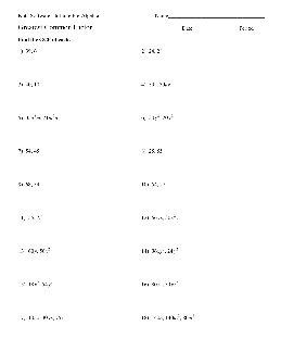 Greatest Common Factor Worksheets - TheWorksheets.CoM ...