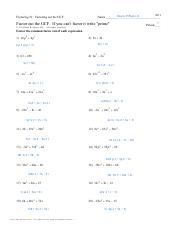 Kami Export - 50-Worksheet-GCF.pdf - Factoring #1: Factoring out ...