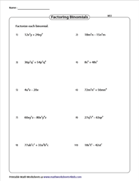 factoring ax2 bx c worksheet answers