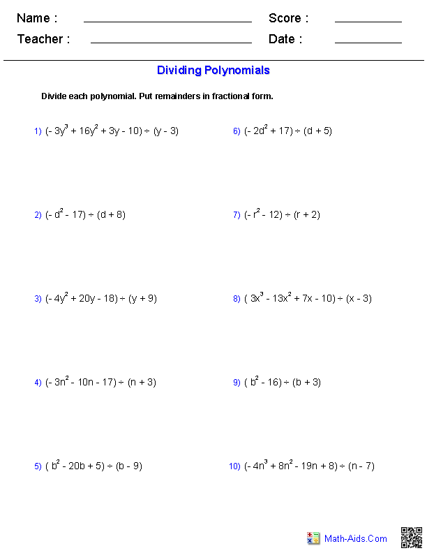 factoring binomials and trinomials worksheet