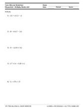 Free Distributive Property Worksheets, Printables