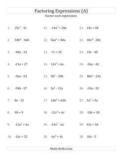 factoring polynomials by grouping worksheet