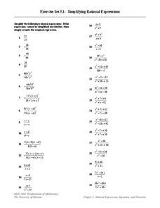 factoring rational expressions worksheet