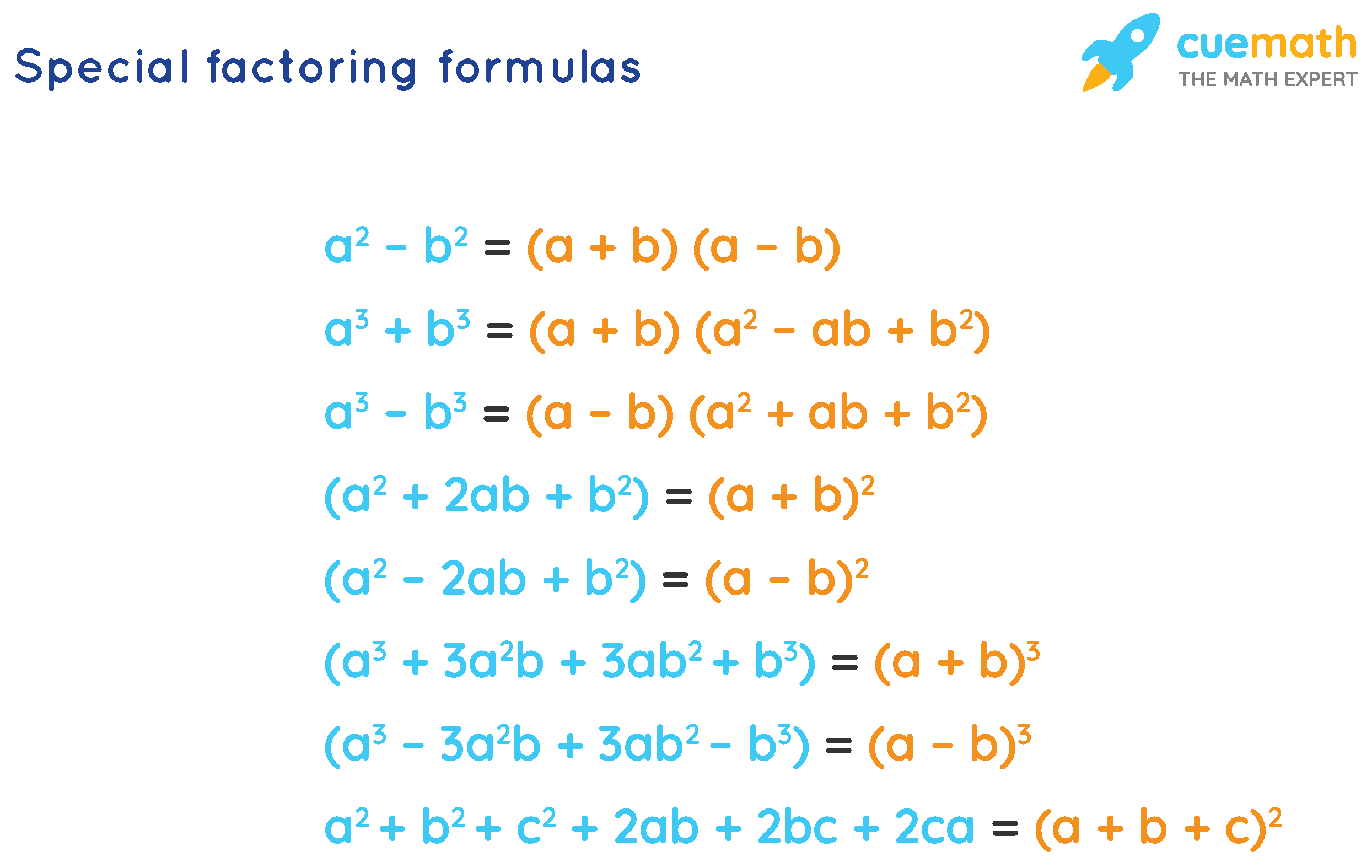factoring special products worksheet