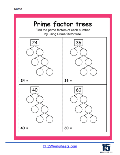 Factor Tree Worksheets - 15 Worksheets Library