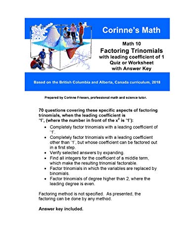 factoring trinomials a greater than 1 worksheet