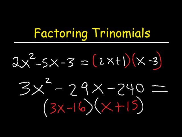 factoring trinomials ax2 bx c worksheet answers