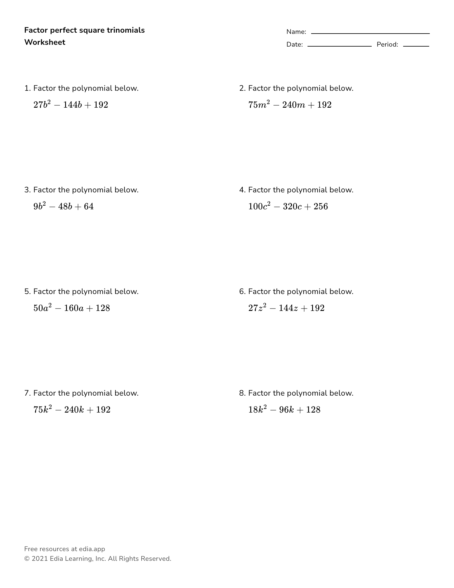 Edia | Free math homework in minutes