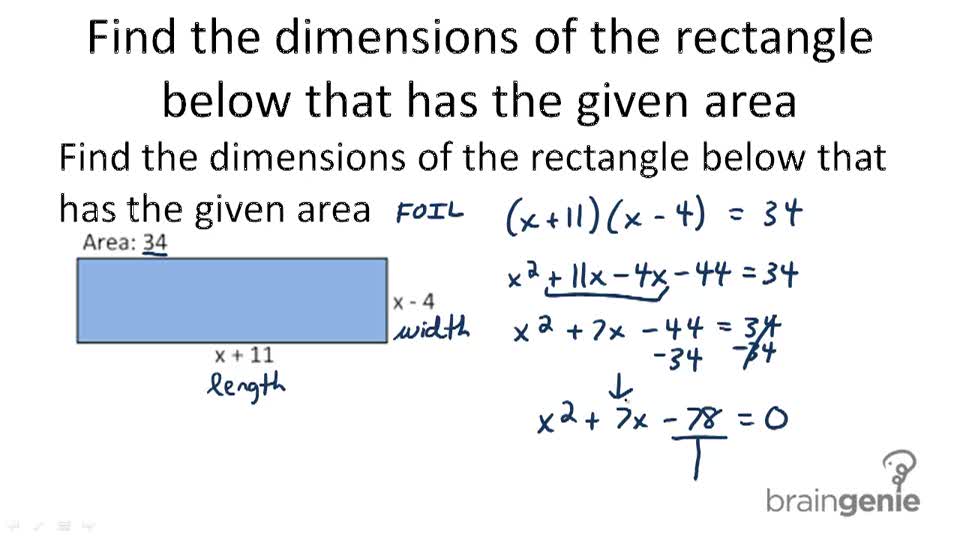 Applications of Factoring | CK-12 Foundation