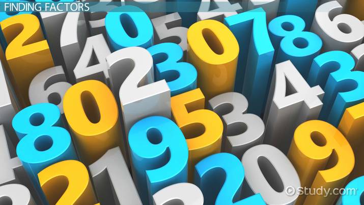 Factor in Math | Overview &  Examples Video