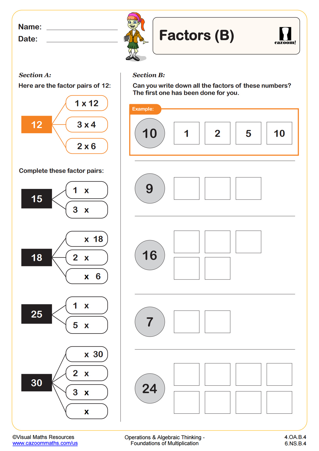 50  Factors and Multiples worksheets for 4th Grade on Quizizz
