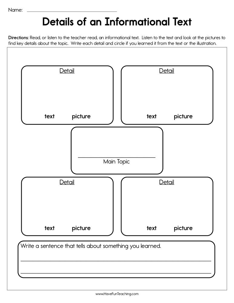 facts and details worksheet