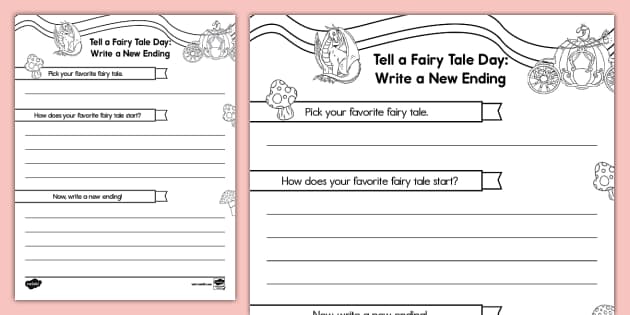 fairy tale worksheet for 2nd grade