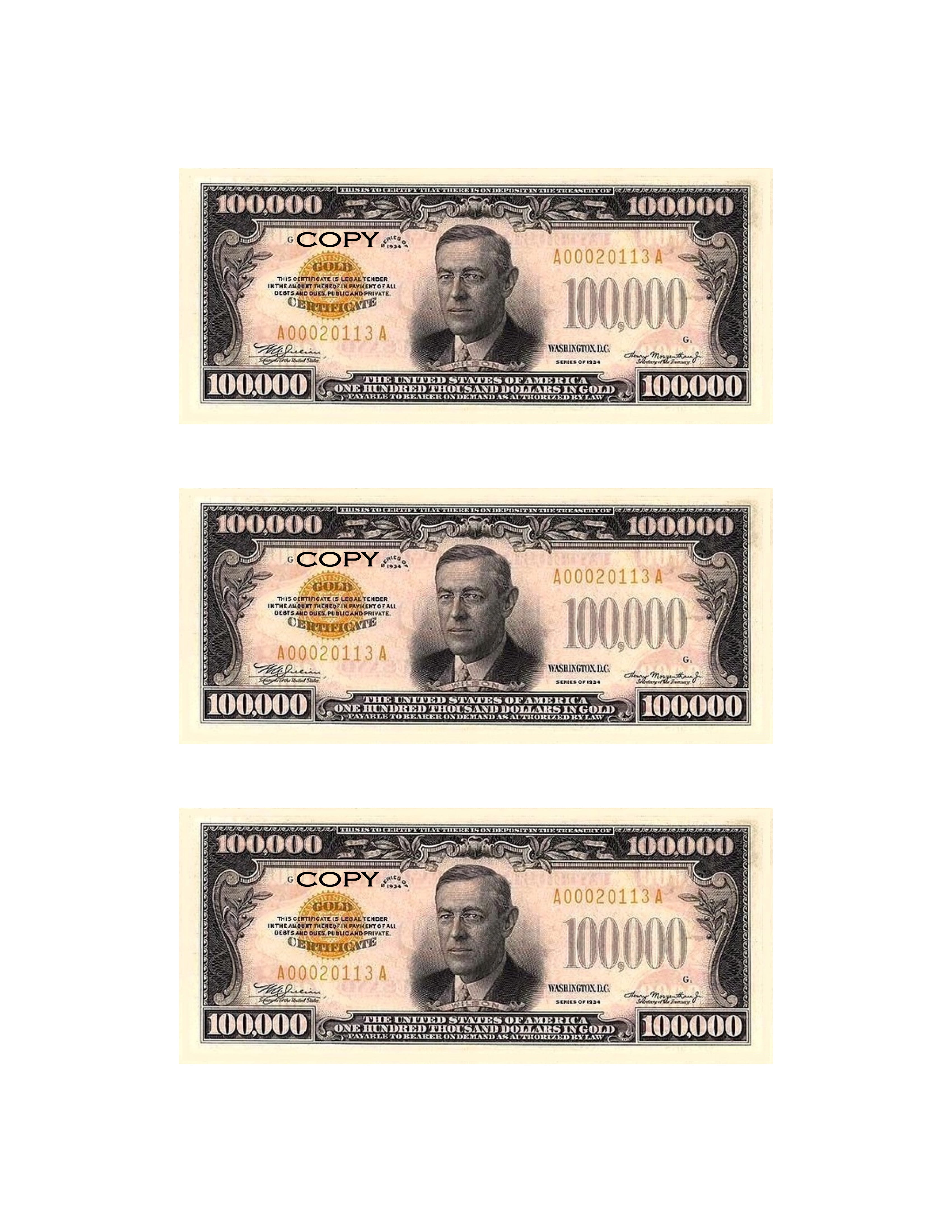 Vintage Antique Fake Money for Kids - 20 Pieces of 2-Sided Full ...
