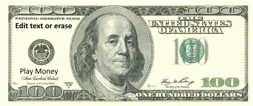 Free Play Money Printable Template | Instant Download